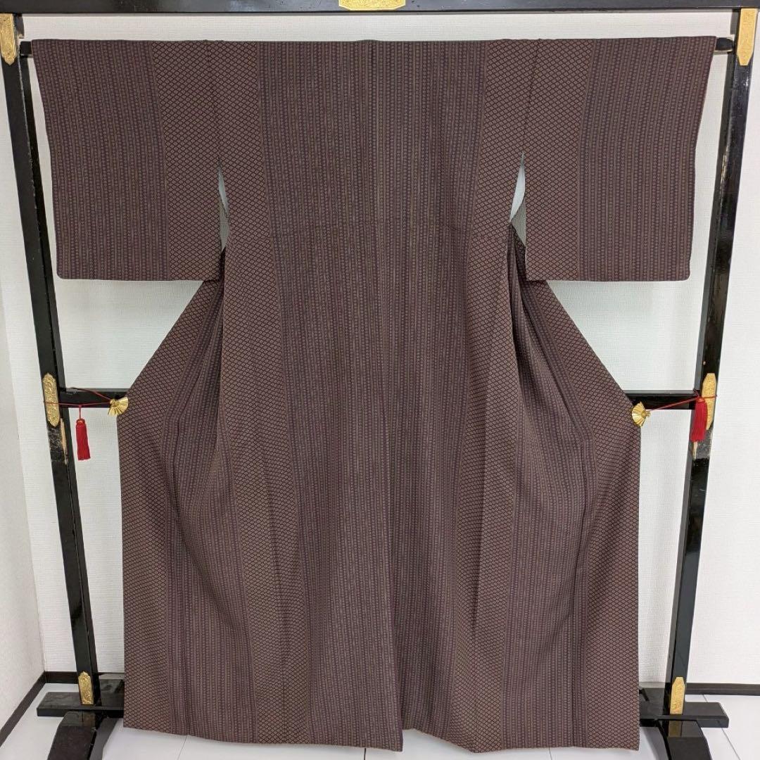 適当な価格 小花柄 縞模様 裄66 メルカリ - T-5655 正絹 小紋 素敵なデザイン 着物・浴衣