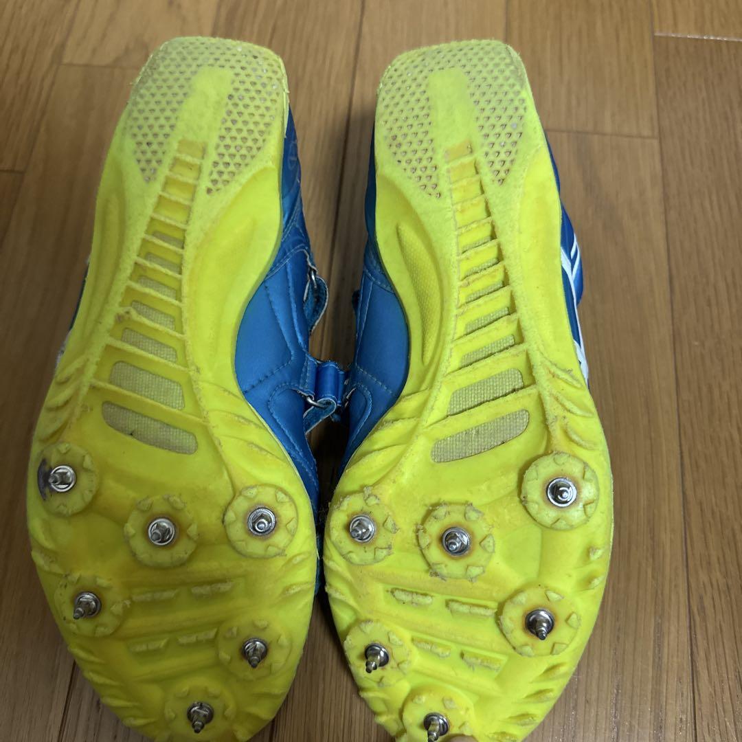 ASICS HEAT RUSH スパイクシューズ 青/黄