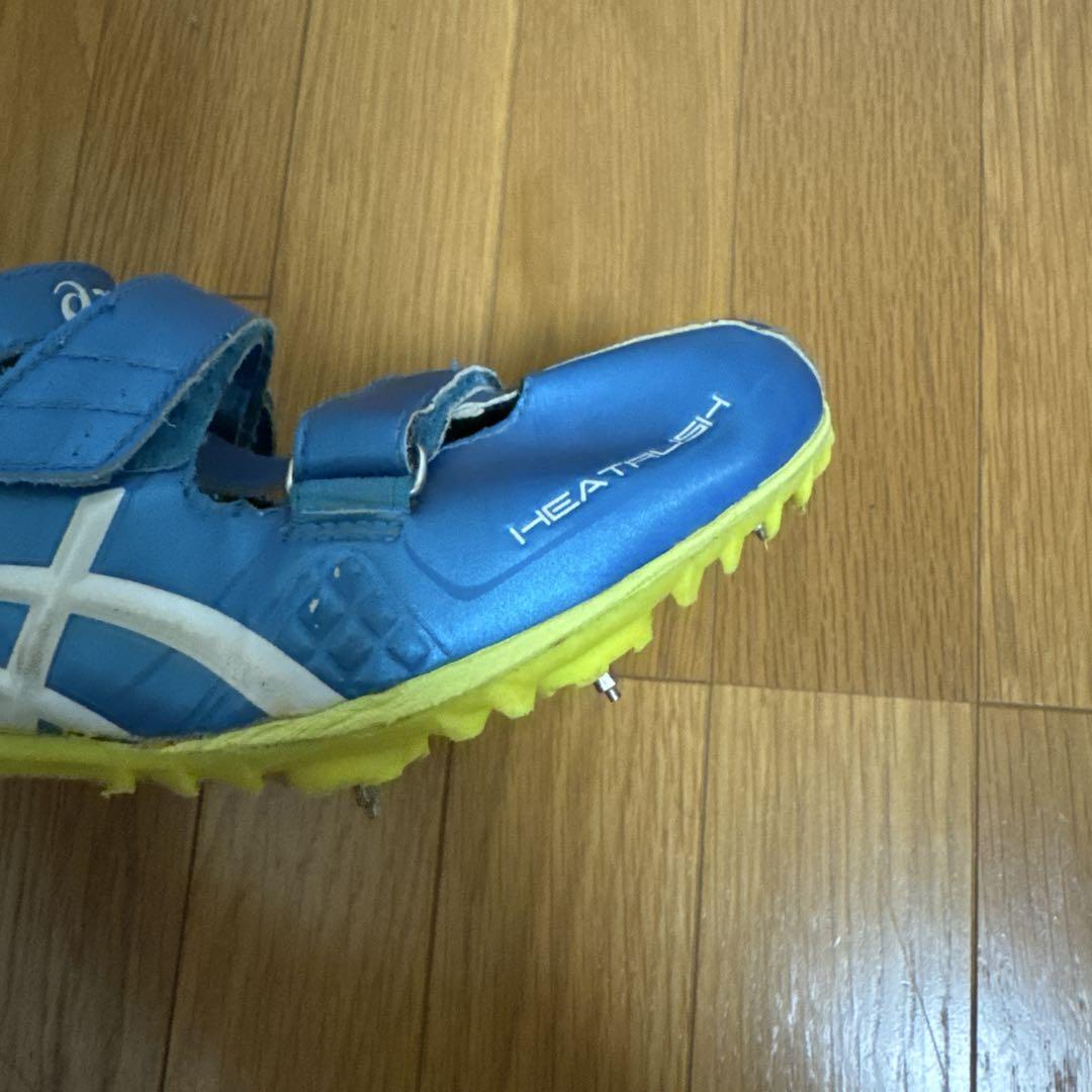 ASICS HEAT RUSH スパイクシューズ 青/黄