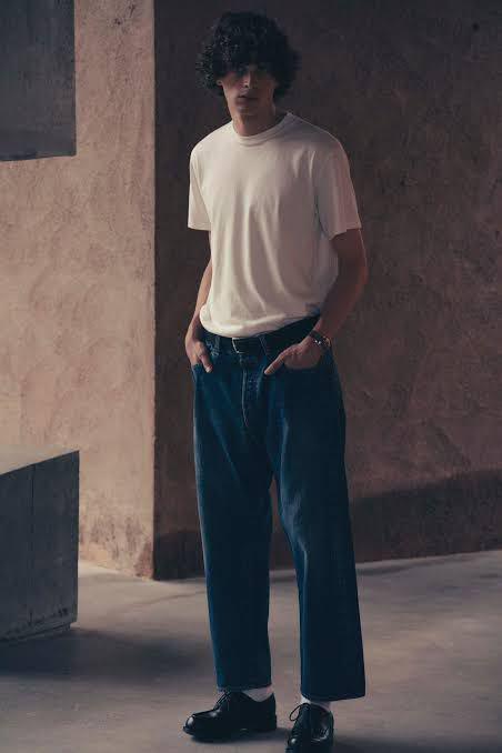 23aw A.PRESSE Washed Denim Wide Pants