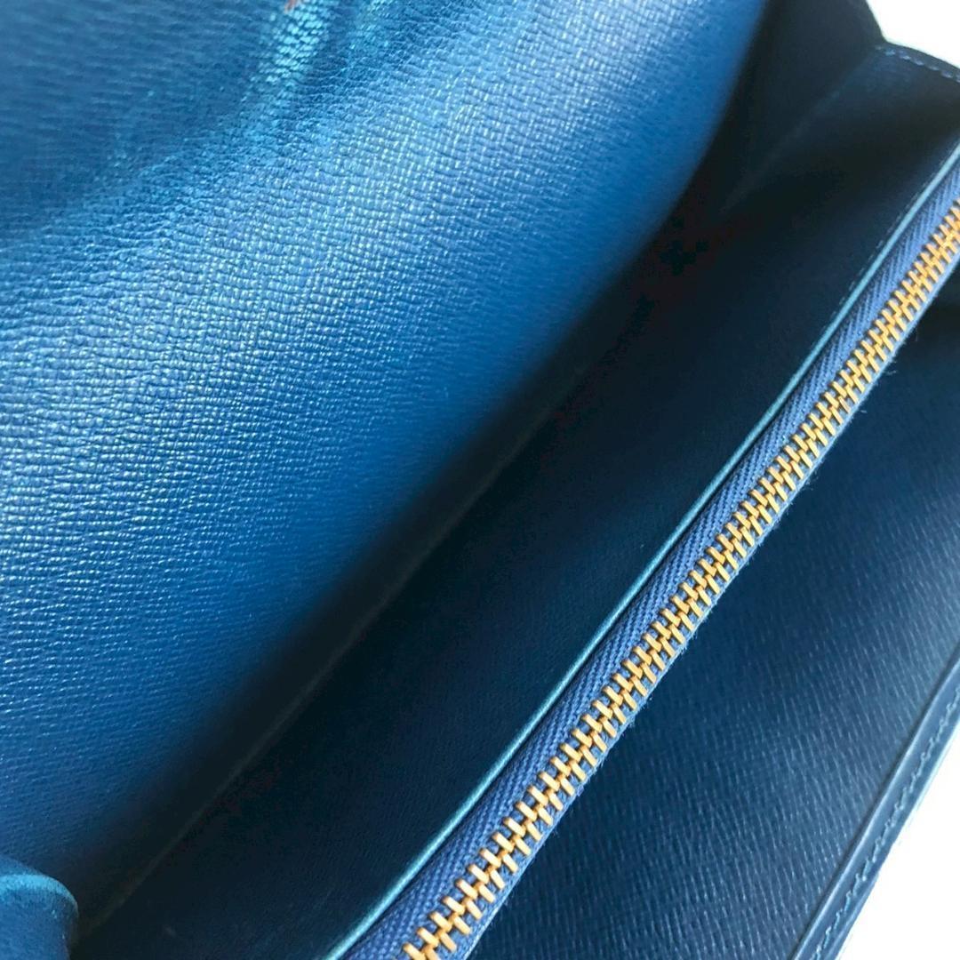 LOUISVUITTON ルイヴィトン エピ ポルトフォイユサラ 長財布 ブルー