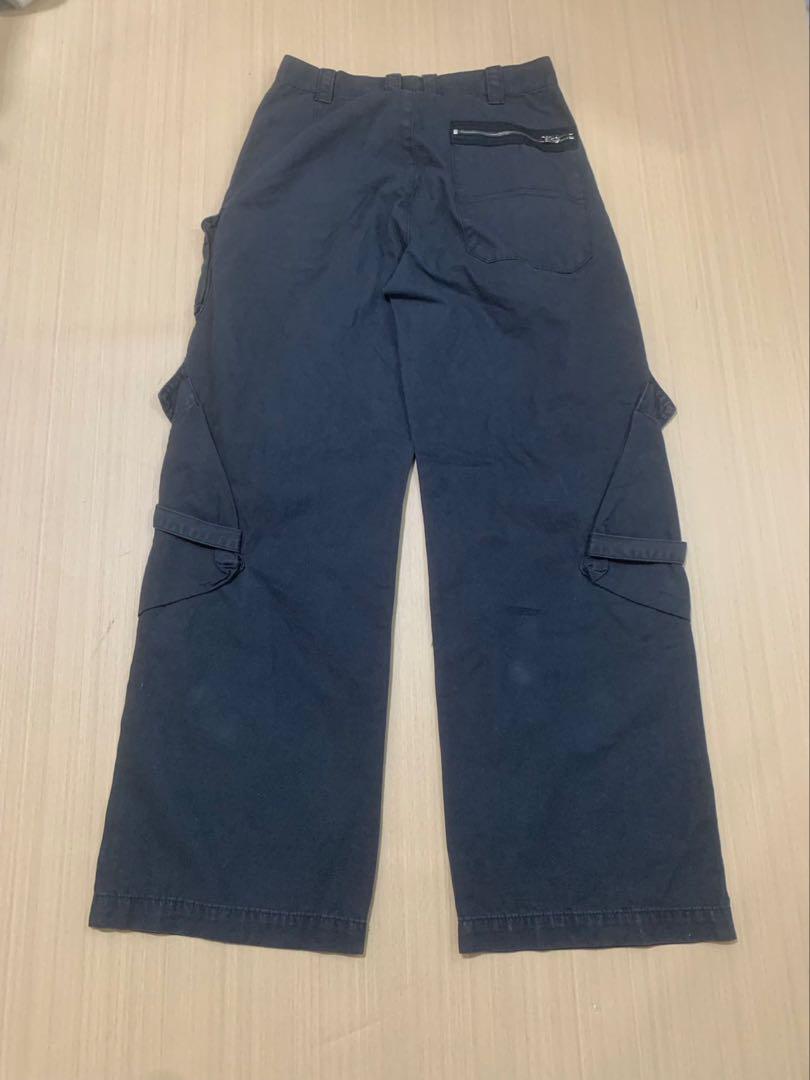 ACNE STUDIOS グレー カーゴポケット トラウザーズ