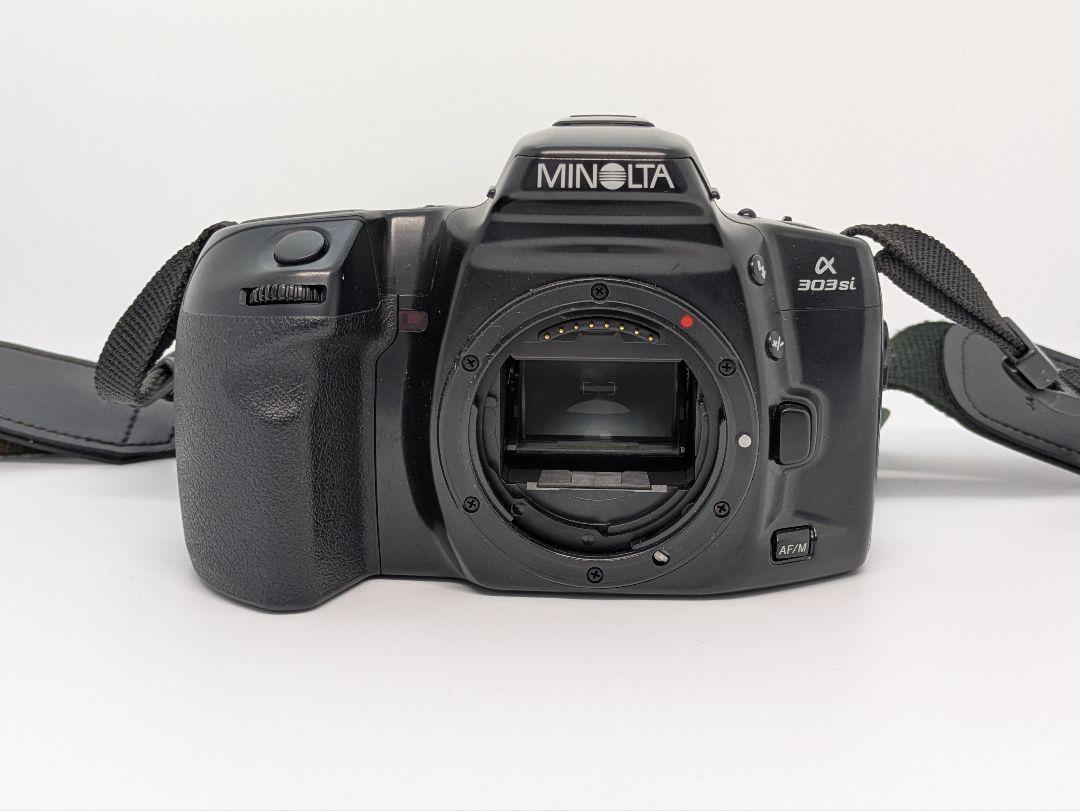 【  MINOLTA  α303si   SUPER  /  望遠レンズ  】 フィルムカメラ】MINOLTA α303si SUPER と レンズ3本 ハードオフ