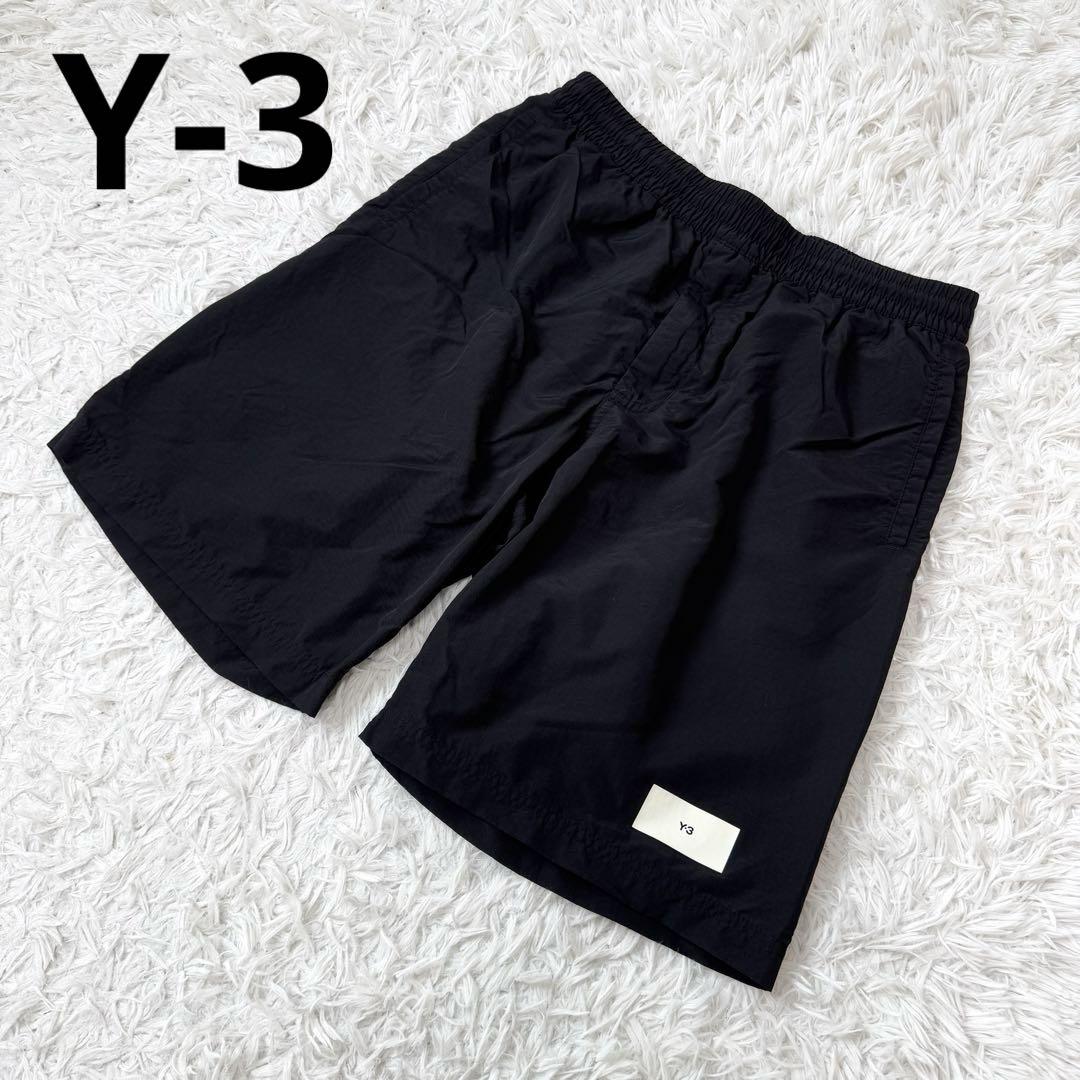 【美品✨】Y-3 ワイスリー スイムショートパンツ ボックスロゴ 水陸両用◎M