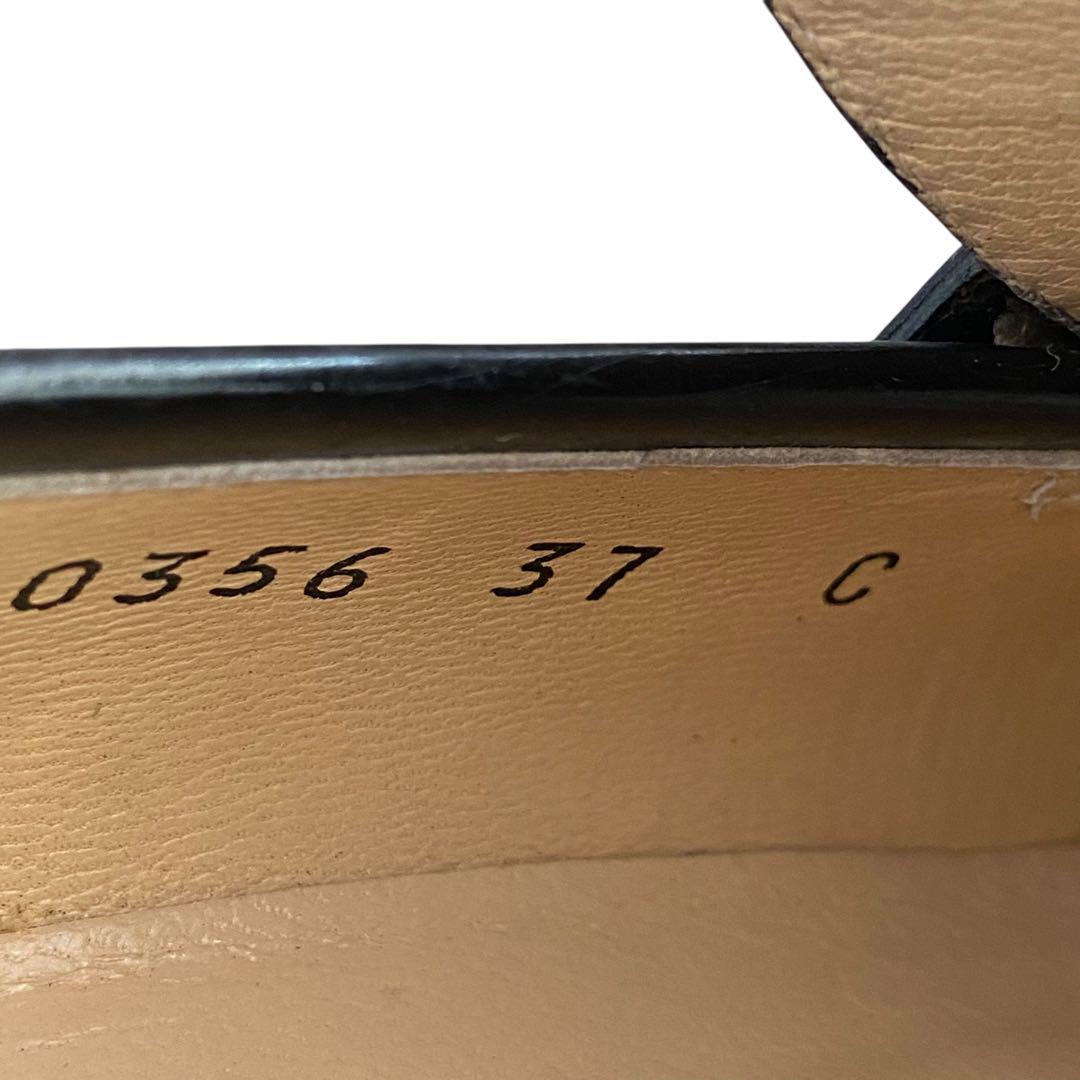 【美品】GUCCI ホースビットローファー　ゴールド金具　黒 23.5-24cm
