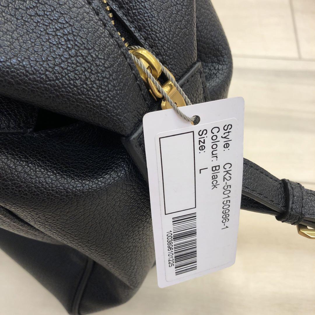 CHARLES&KEITH 2way トートバッグ ショルダー バッグ ブラック - メルカリ