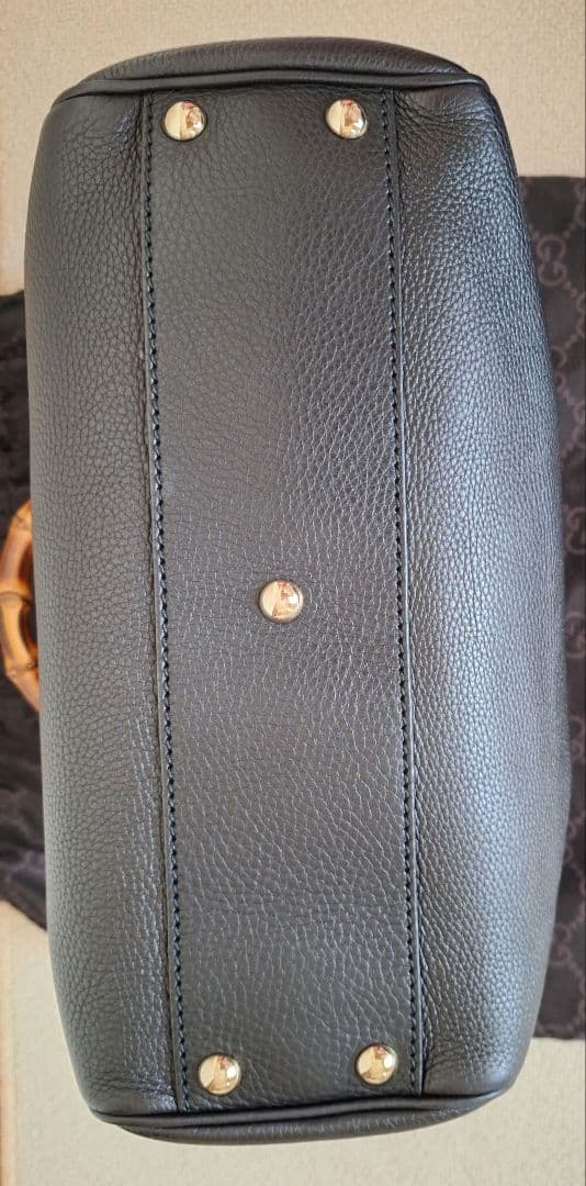 【Gucci 】バンブー レザートートバッグ ブラック 極美品 【Gucci 】バンブー レザートートバッグ ブラック 極美品