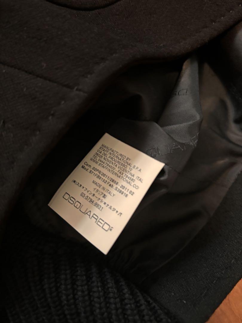 【美品】DSQUARED2ジャケット×ベストセットアップ　ブラック