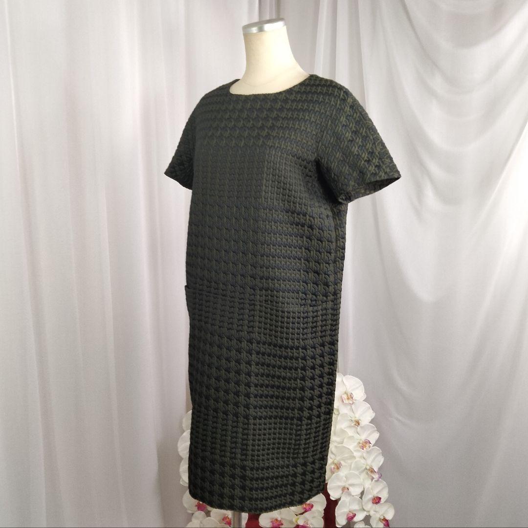 【新品タグ無し】38　ダーマコレクション　チェック柄　コクーン 　ワンピース