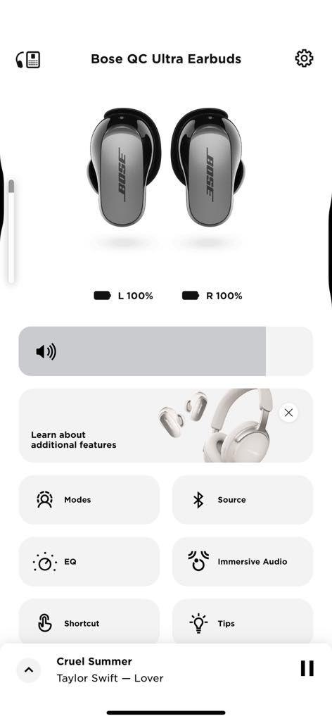 BOSE QUIETCOMFORT ULTRA EARBUDS ボーズ　保証あり