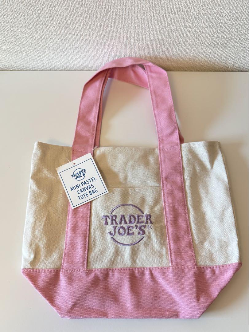 TRADER JOE'S】ミニパステルトートバッグ/パステルピンク - メルカリ