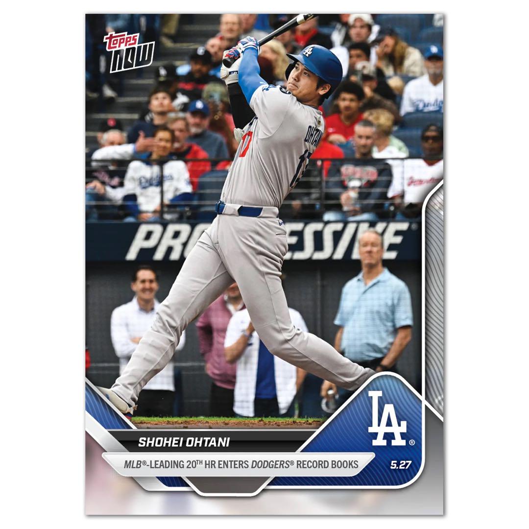 大谷翔平 20枚セット 本塁打首位で先発登板　topps now カード Amazon.co.jp: 大谷翔平 2024 Topps Now 36 Ohtani - ドジャース