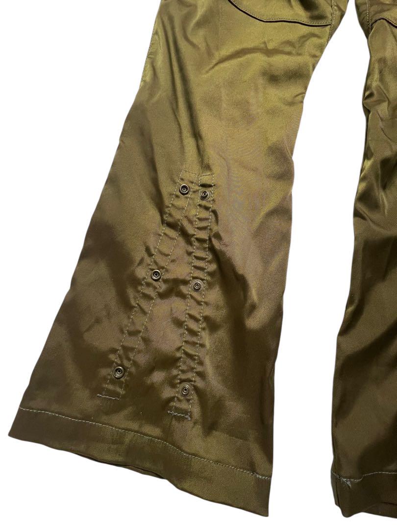 00s　EDWIN nylon cargo flare pants M Y2K