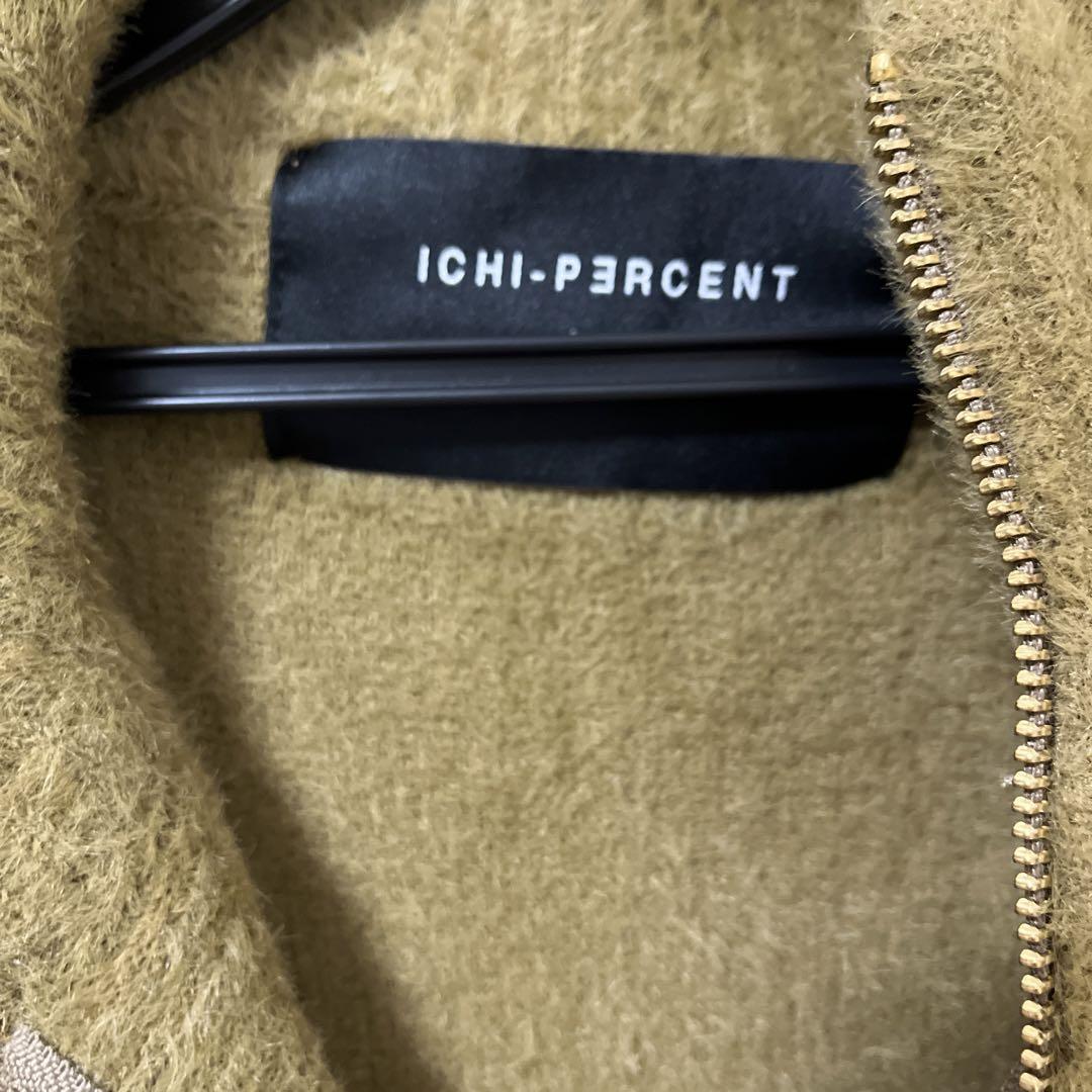 キャトルメラージュ購入ICHI-PERCENT オリーブ ジップアップジャケット