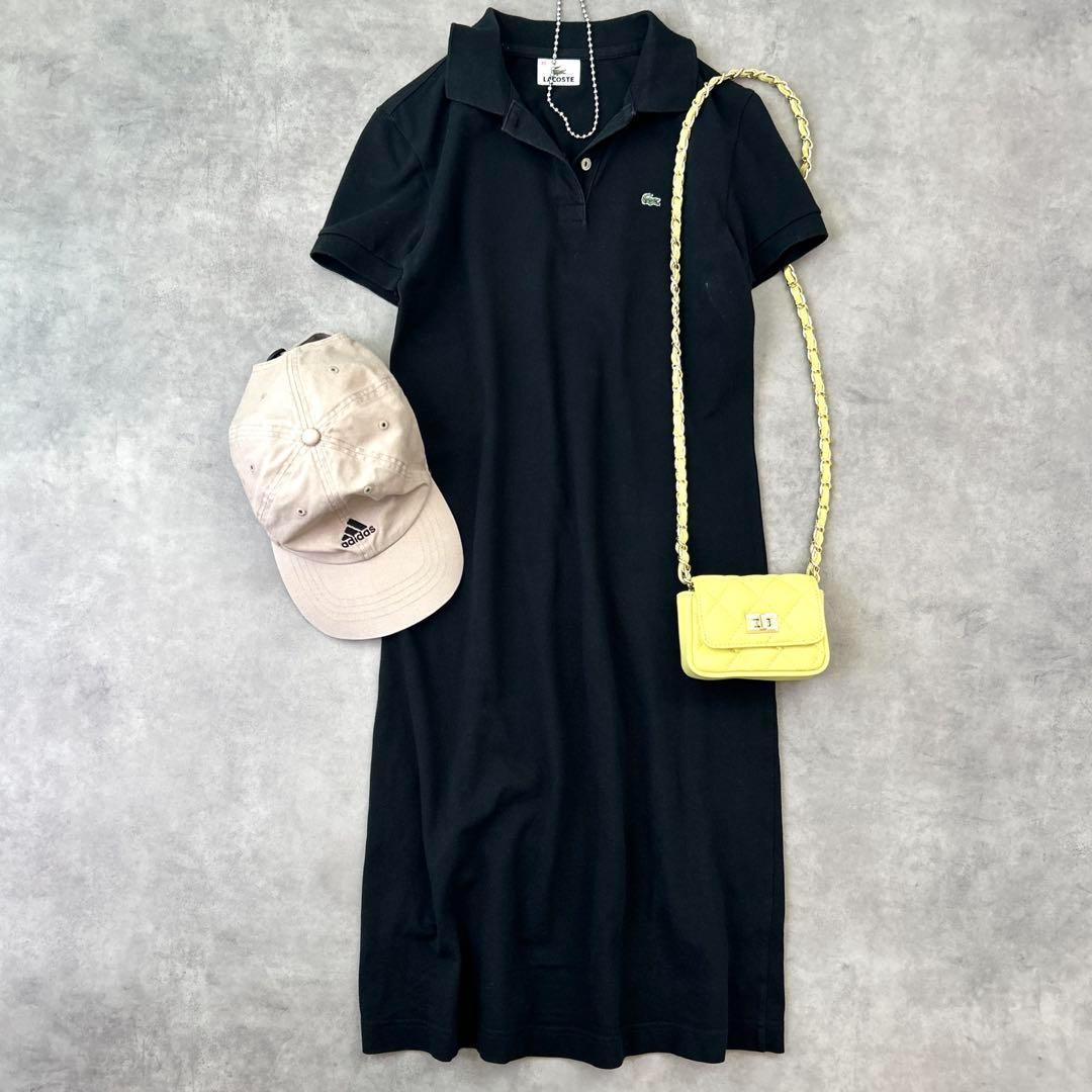 LACOSTE（ラコステ）の「鹿の子地マキシ丈ドレス（シャツ