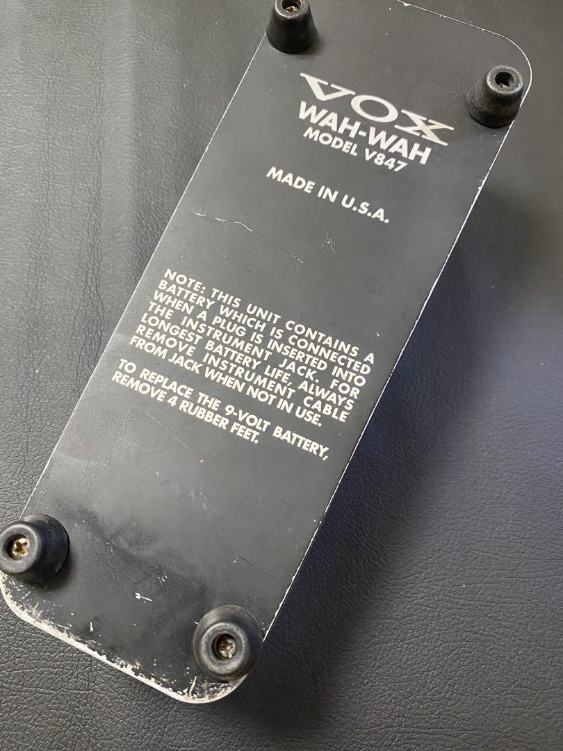 動作良好品 VOX ワウペダル WAH-WAH Model V847 米国製