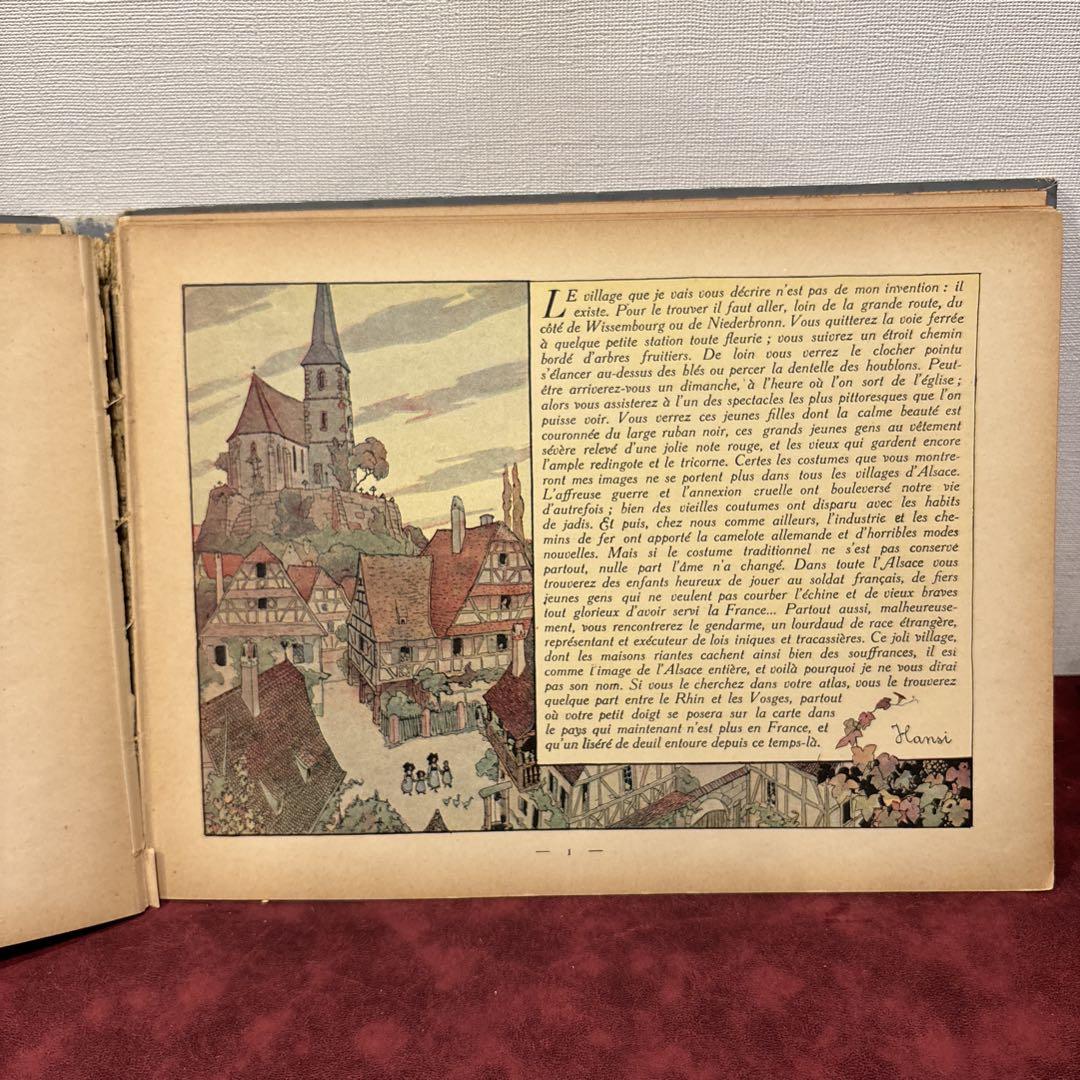 619⑨フランス語アンティーク絵本 洋書古書 ボタンニカル
