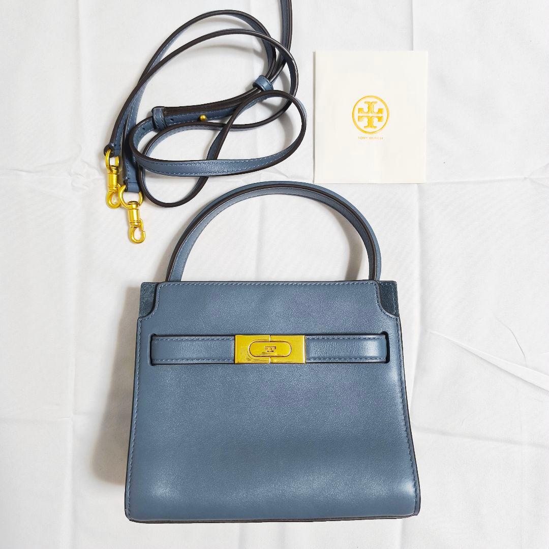Tory Burch トリーバーチ リーラジウィルプチダブルバッグ ブルー