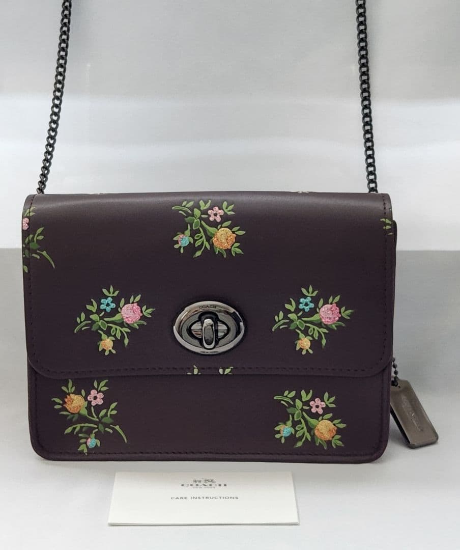 COACH コーチ ショルダーバッグ バワリーフローラルプリント