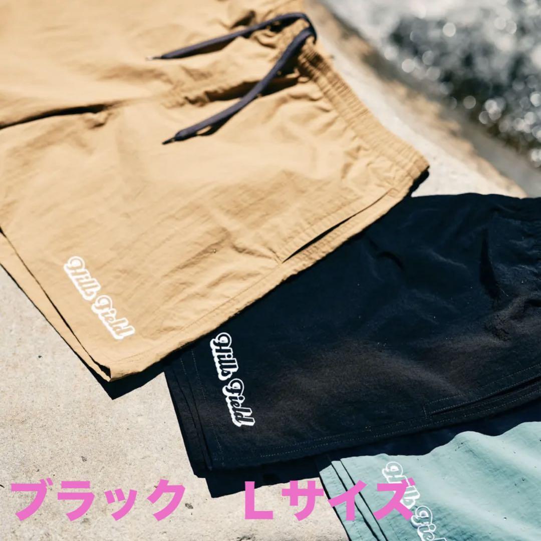 HILLS FIELD ナイロンショーツ　Ｌサイズ　ブラック　伊豆のぬし釣り