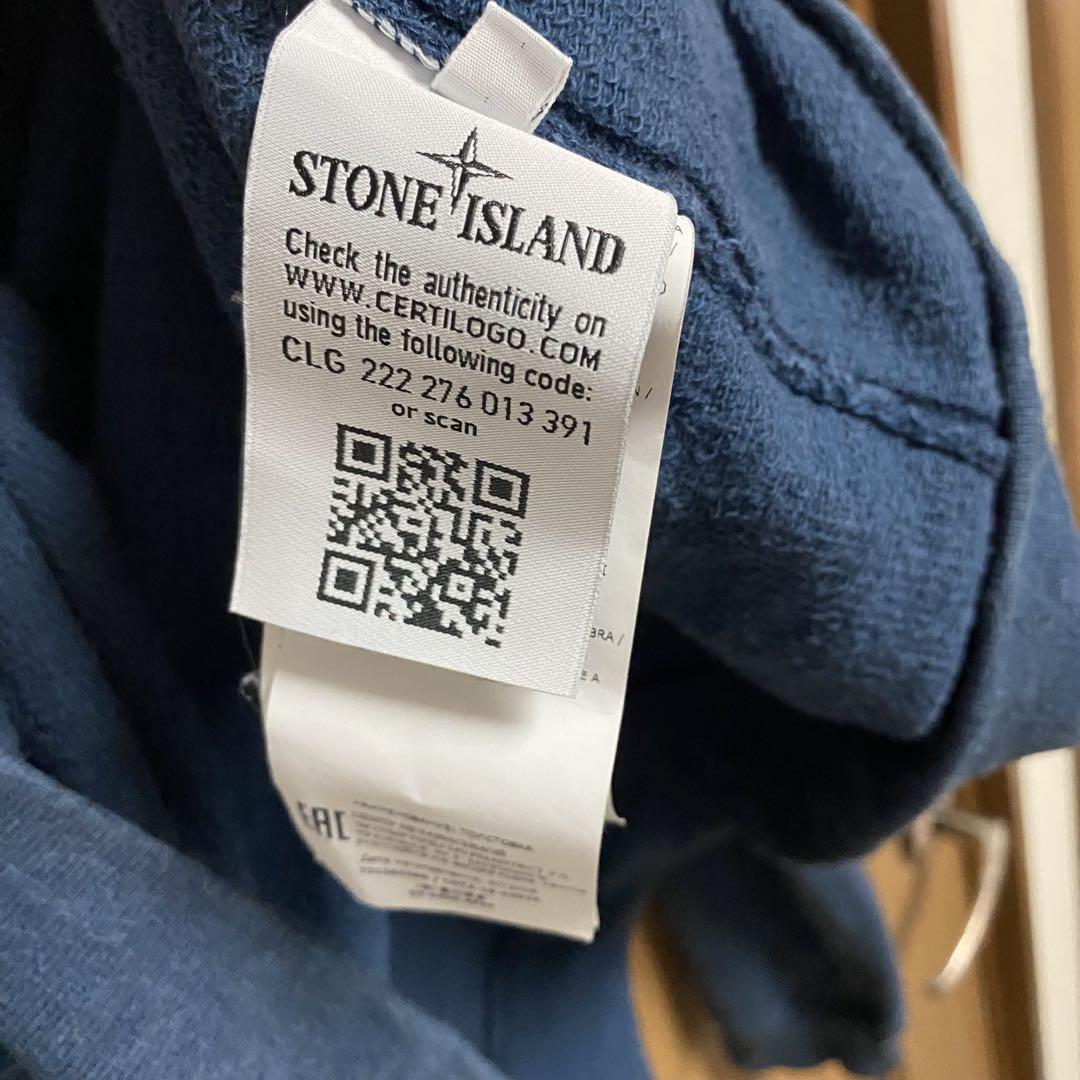 ストーンアイランド　スウェット　ネイビー　紺