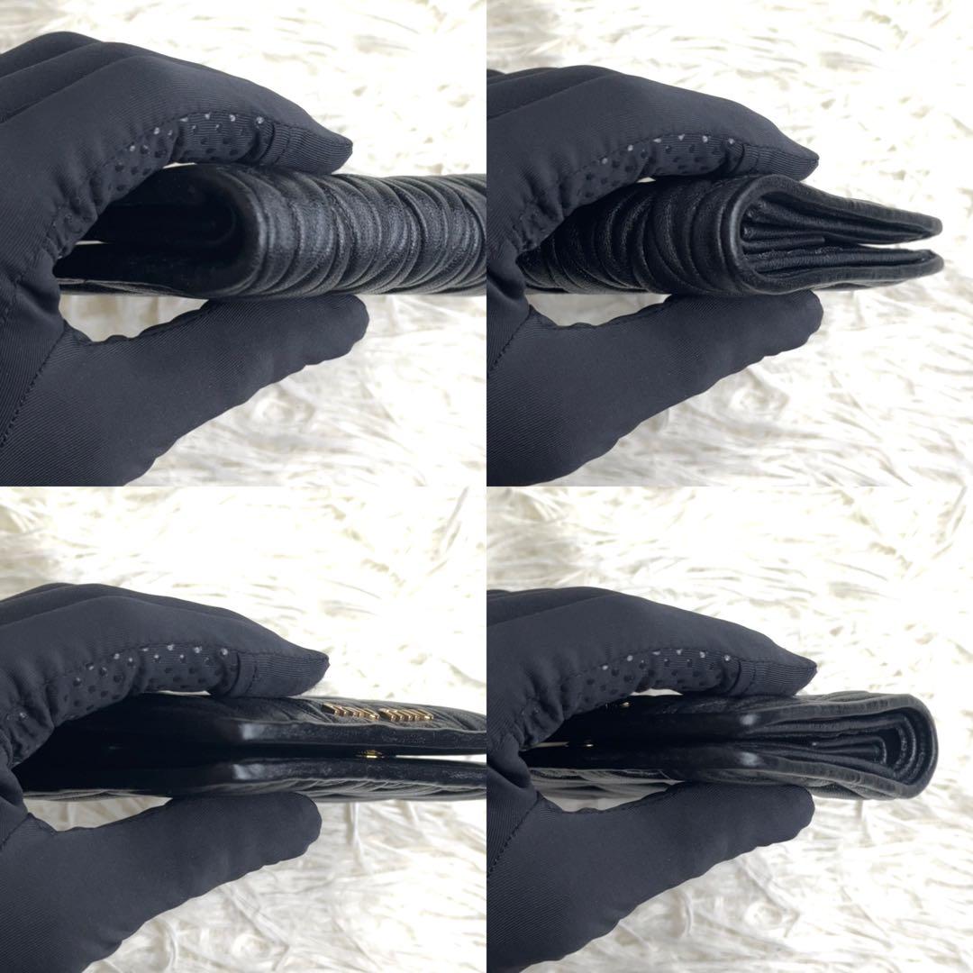 ≫美品≪ / ミュウミュウ マテラッセコンパクトウォレット 5MV204