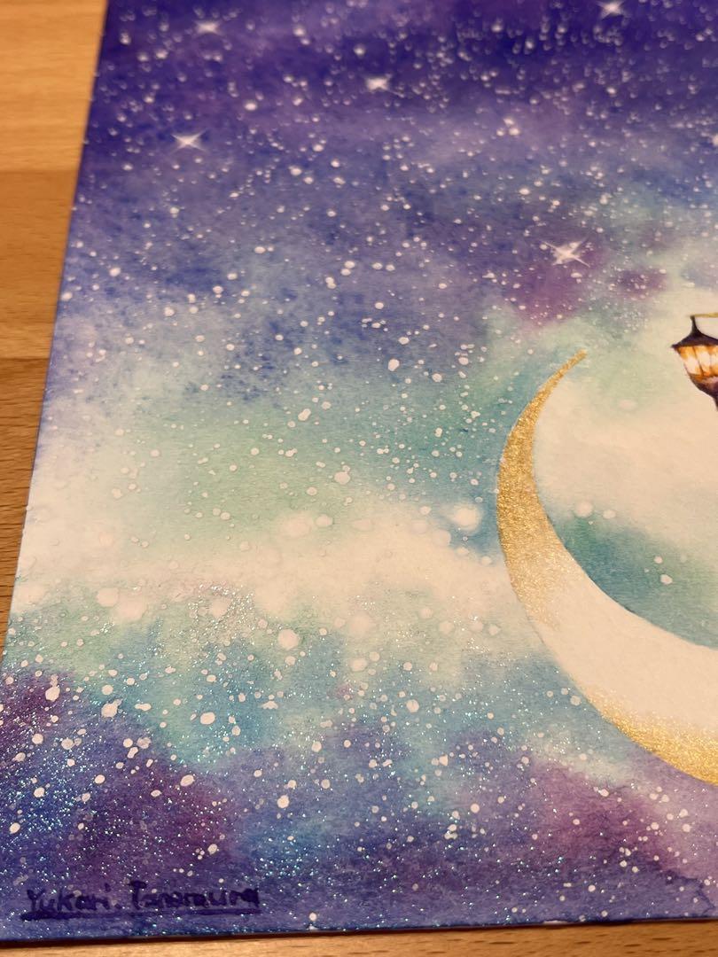 Kazue Nakayaさま専用（原画）流れ星見つけた【A5／水彩／#2301】 Kazue Nakayaさま専用（原画）流れ星見つけた【A5／水彩／#2301