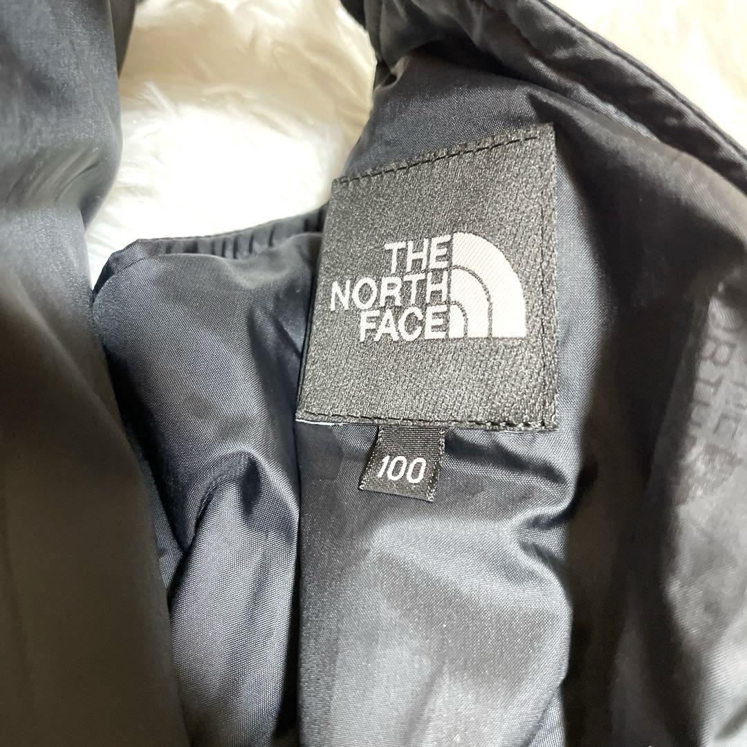 THE NORTH FACE 子ども用 サイズ100黒オーバーオール　スキー美品