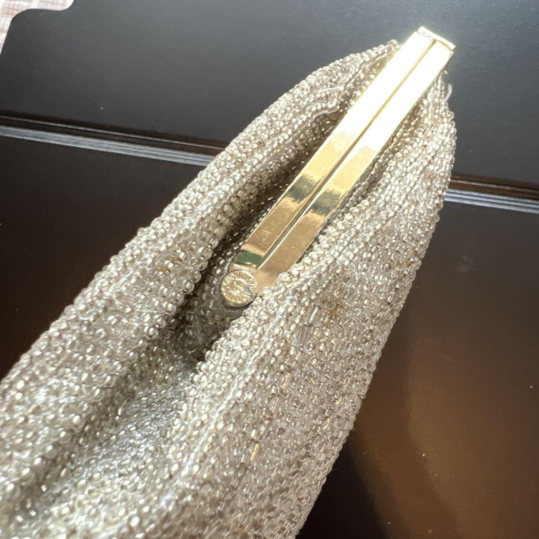 はしもと Lumy ルミー ビーズ刺繍×金型装飾 がま口 和装洋装 ハンドバッグ
