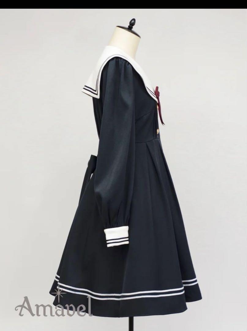 新品タグ付き　Amavel Anchor Emblem セーラーワンピース