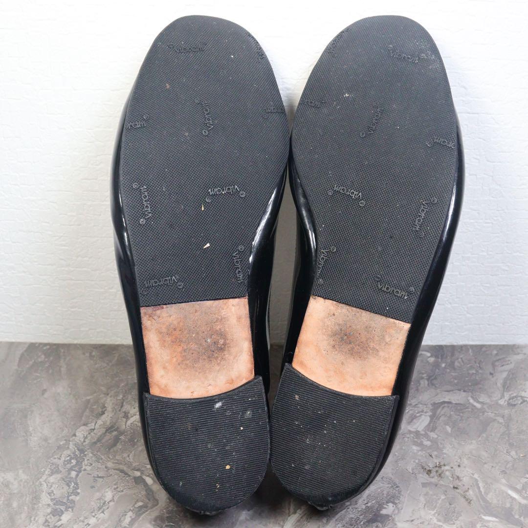 repetto レペット 24.7 39 エナメル バレエ サンドリオン 黒
