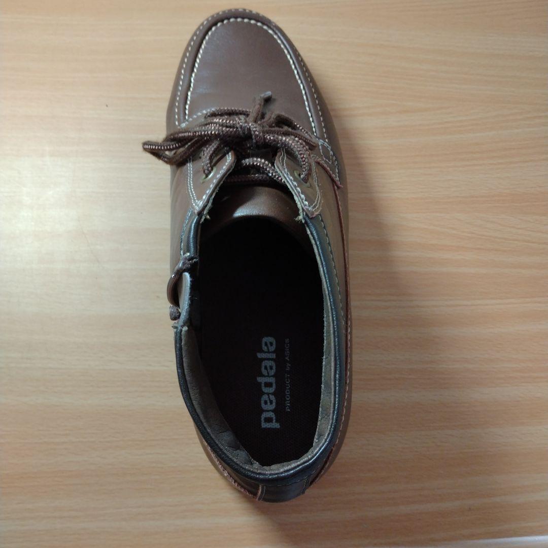 pedalea ペダラ ジッパー付きのブラウンレザーブーツ pedalea ペダラ ジッパー付きのブラウンレザーブーツ