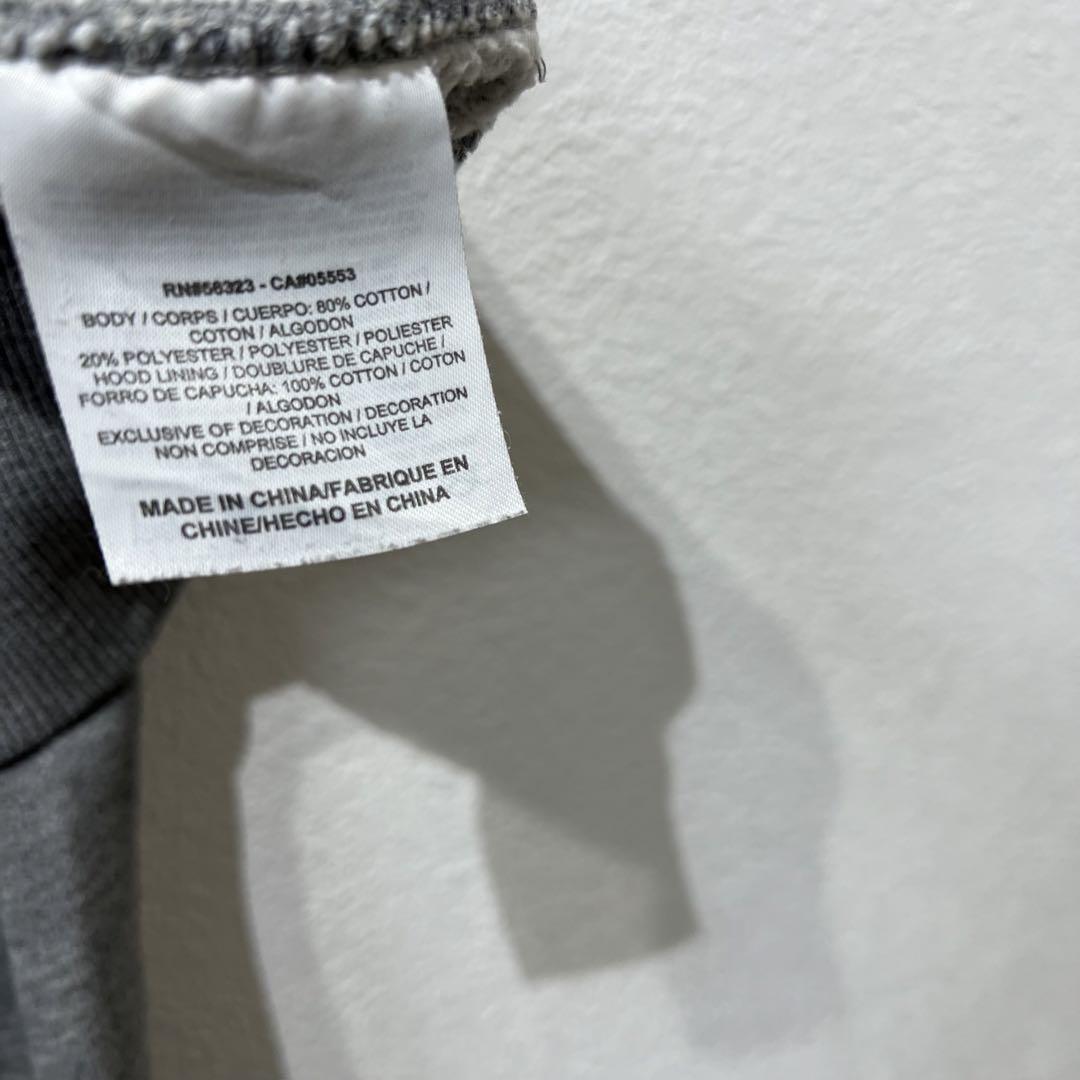 【US規格】希少NIKE ロゴスウェットパーカー スウォッシュ グレー M