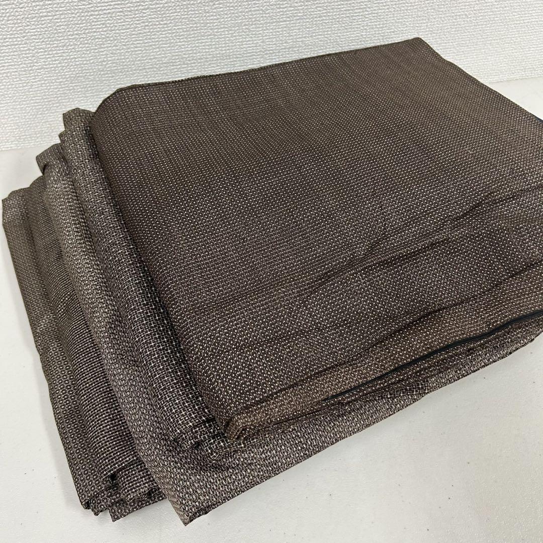 メンズ 茶泥 大島紬 着物 正絹 5着 まとめ売り リメイク材料 S-1600