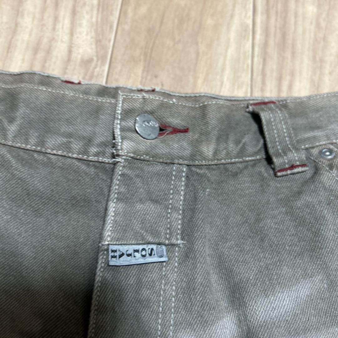 00s SOLJAH ギミック ヒップホップ ブラックデニム バギー