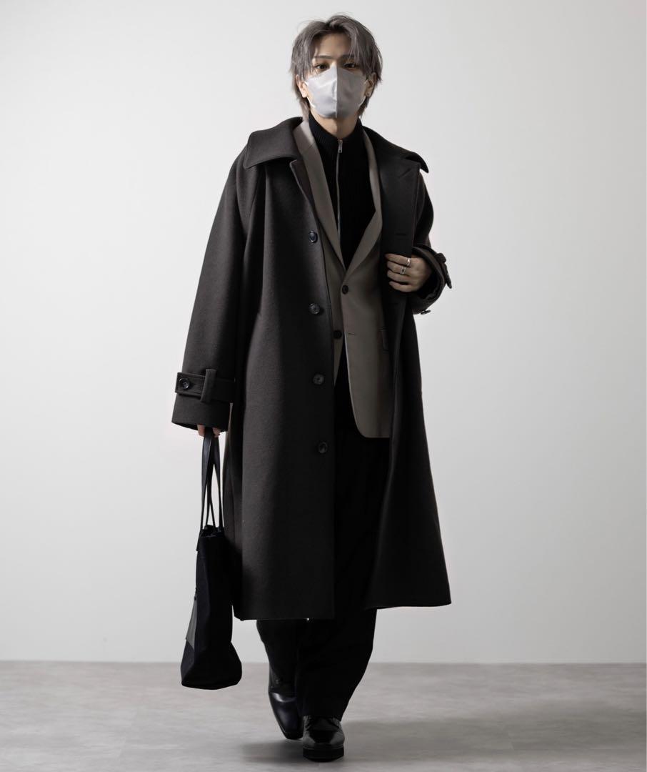 CLEL】テックメルトン ルーズステンカラーコート(完売品) メンズ