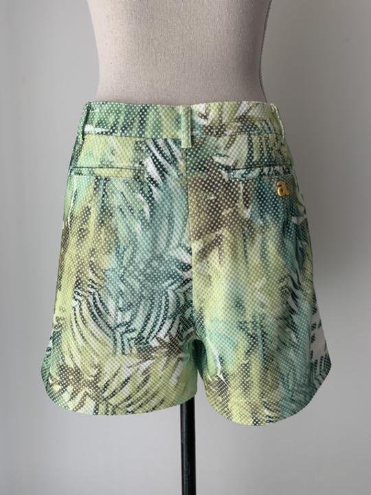 アルチビオ　イエローグリーン　エスニック柄ショートパンツ アルチビオ イエローグリーン エスニック柄ショートパンツ