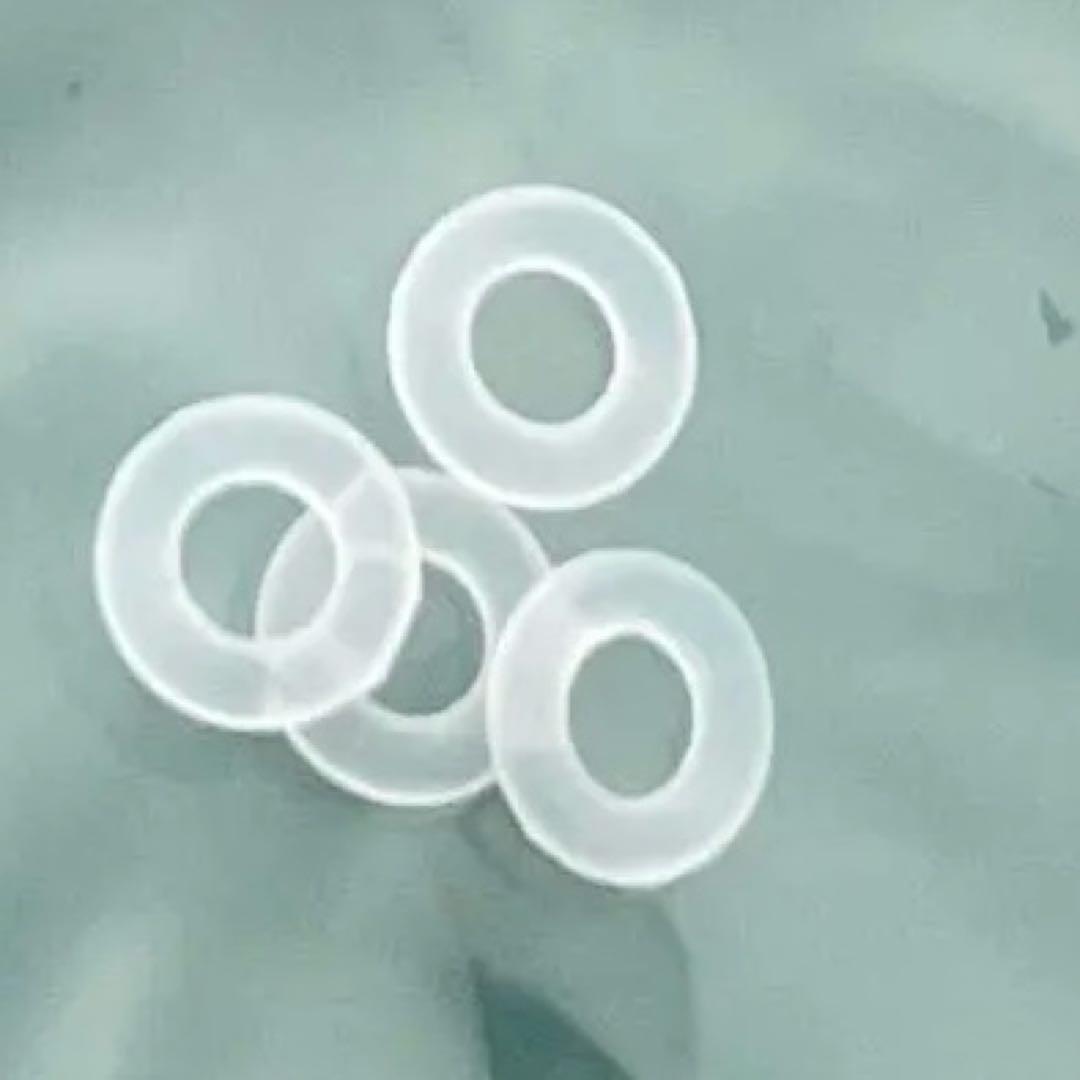 透明ピアス ガラスピアス キャッチ目立ちにくい10G 2.4mm