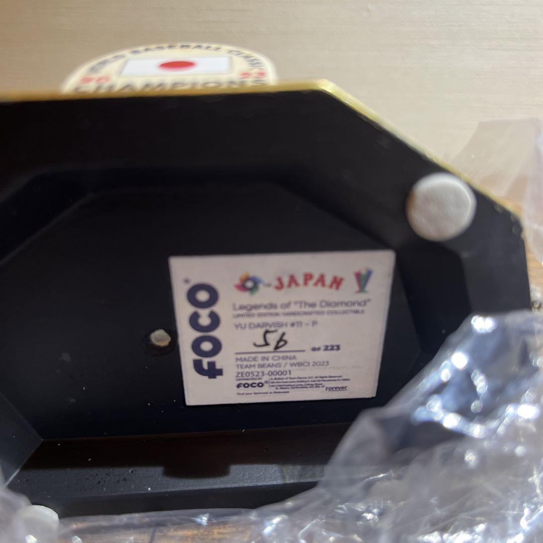 【世界223個限定完売品】 Foco ダルビッシュWBC 優勝記念　ボブルヘッド