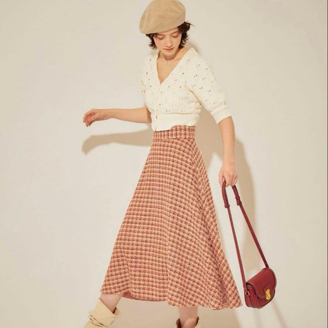 DEICYスクエアドットショートカーディガン DEICYスクエアドットショートカーディガン