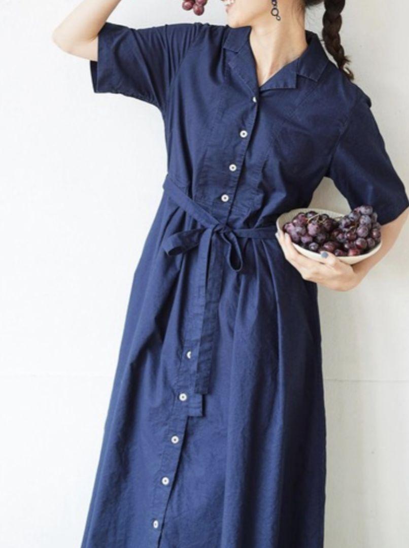 美品 フェリシモ【Sunny clouds】巨峰ワンピース リネン混 羽織 美品 フェリシモ【Sunny clouds】巨峰ワンピース リネン混 羽織