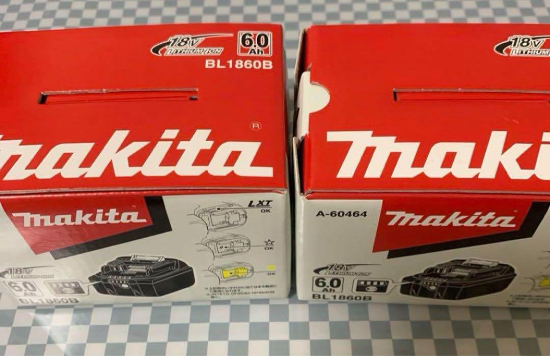 マキタ 純正品 18V 6.0Ah バッテリー BL1860B 2個セット