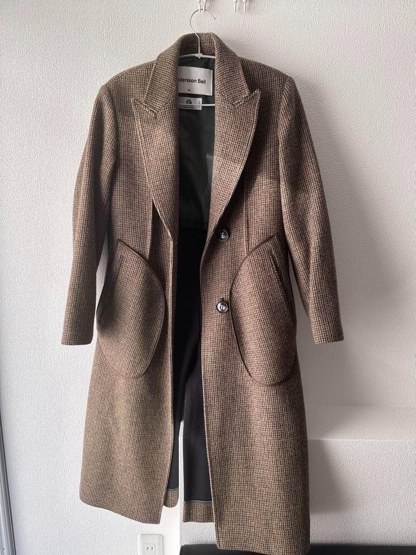 ANDERSSON BELL アンダーソンベル チェック コート 韓国ブランドXS SS Andersson Bell