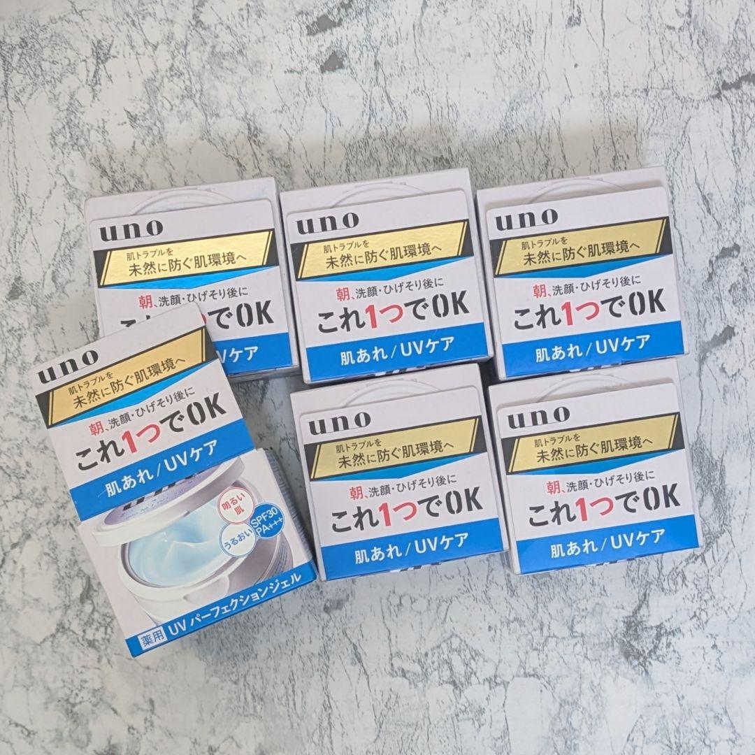 uno ウーノ UV パーフェクションジェル オールインワンジェル 80g 6個