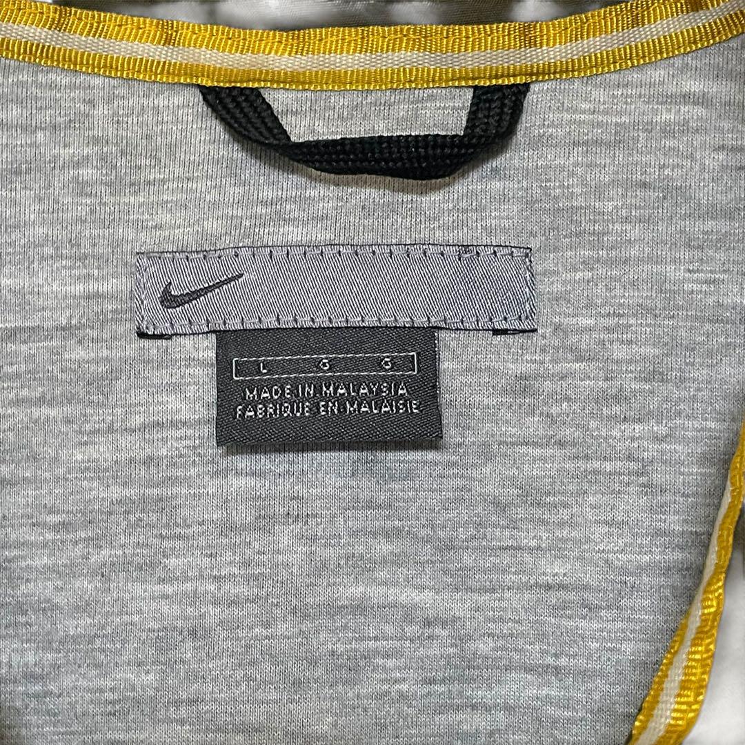 01年 NIKE ナイロンジャケット ナイキ スウッシュ オリーブ L