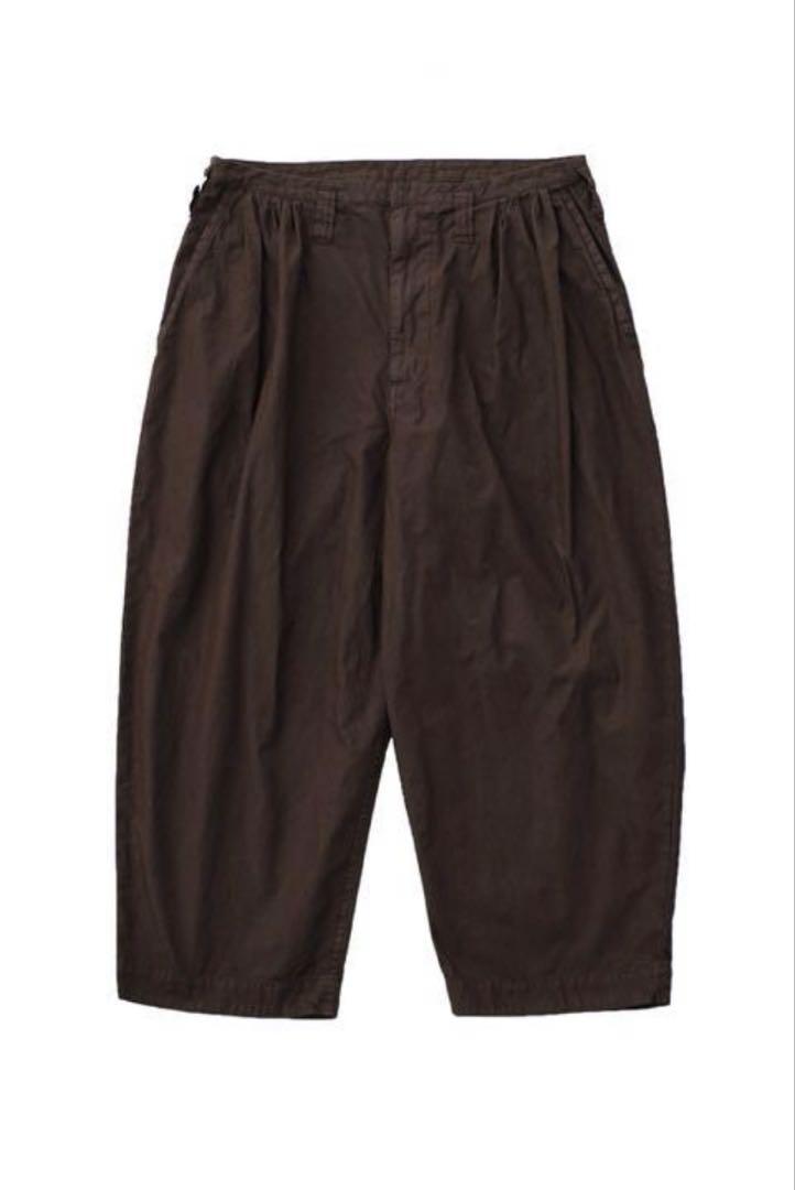 Porter Classic POPLIN JAZZ PANTS ブラウン