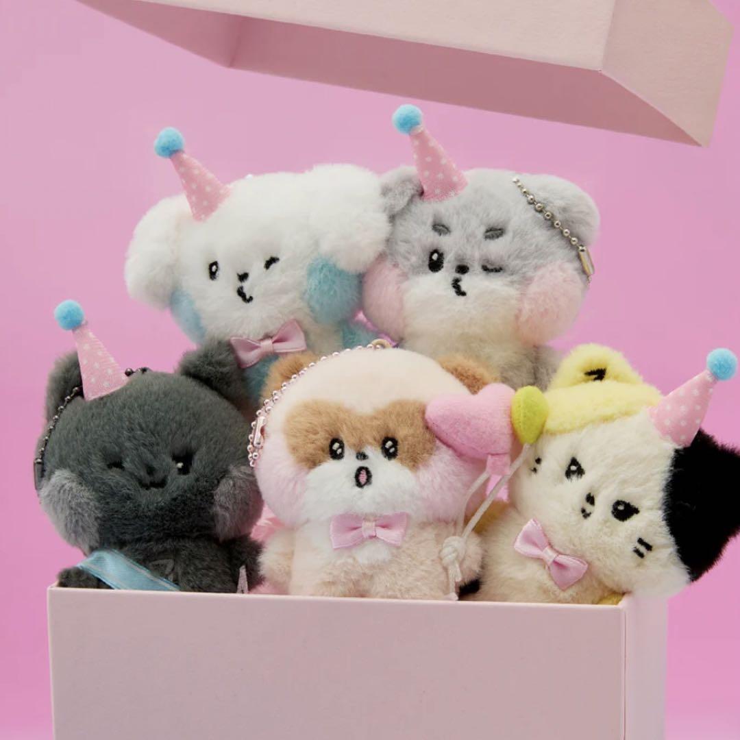 ZB1 ゼベワン zeroni ギュニニ ギュビン キーリング ぬいぐるみ 新品 zb1 ゼベワン zeroni ギュニニ ミニぬいぐるみキーリング