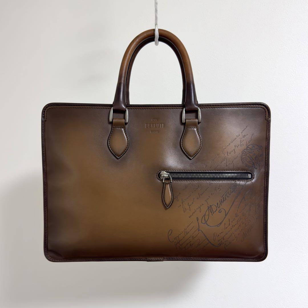 定価68.2万円 ベルルッティ アンジュール スクリットレザーブリーフケース