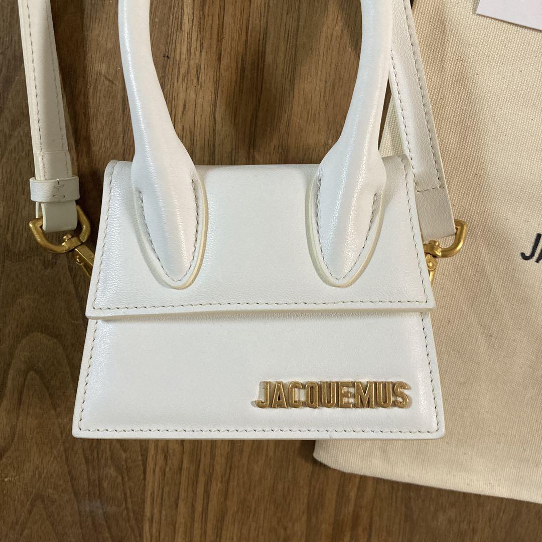 正規品 JACQUEMUS バッグ ホワイト - メルカリ