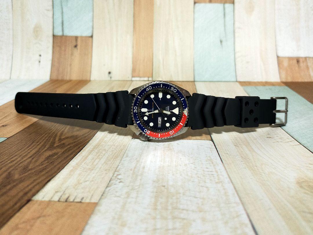 SEIKO ダイバーウォッチ 7548-700b ペプシベゼル
